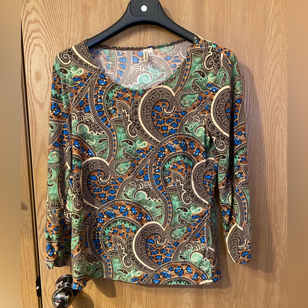 Long Sleeve Paisley blouse (WS)